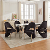 Sorrento 180cm Chrome Dining Table Only
