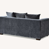 The Gracemary Steel Grey Boucle 3 + 2 Seater Premium Sofa Steel Boucle Fabric