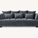 The Gracemary Steel Grey Boucle 3 + 2 Seater Premium Sofa Steel Boucle Fabric