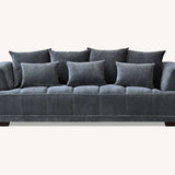 The Gracemary Steel Grey Boucle 3 Seater Premium Sofa Steel Boucle Fabric