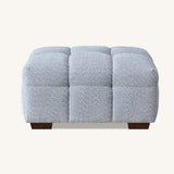 The Bubble Tribeca Pearl Boucle Footstool Premium Boucle Fabric