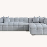 The Bubble Pearl Boucle Corner Tribeca Premium Sofa Boucle Fabric