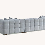 The Bubble Pearl Boucle Corner Tribeca Premium Sofa Boucle Fabric
