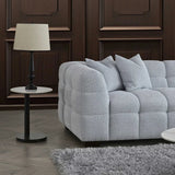 The Bubble Pearl Boucle Corner Tribeca Premium Sofa Boucle Fabric