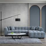 The Bubble Iron Boucle Fabric Right Hand Corner Tribeca Sofa