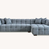 The Bubble Iron Boucle Fabric Left Hand Corner Tribeca Sofa