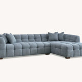 The Bubble Iron Boucle Fabric Right Hand Corner Tribeca Sofa