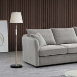 The Pebble Taupe Boucle Corner Premium Sofa Fabric