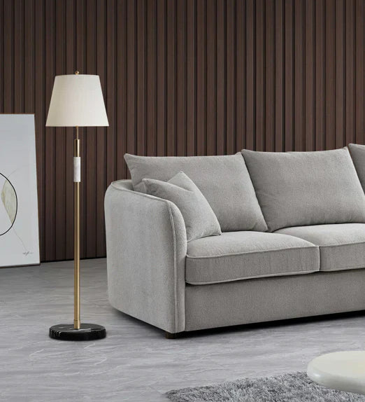 The Pebble Taupe Boucle Corner Premium Sofa Fabric