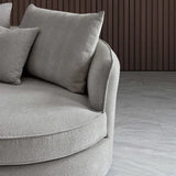 The Pebble Taupe Boucle Corner Premium Sofa Fabric
