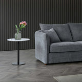 The Pebble Grey Boucle Corner Premium Sofa Fabric