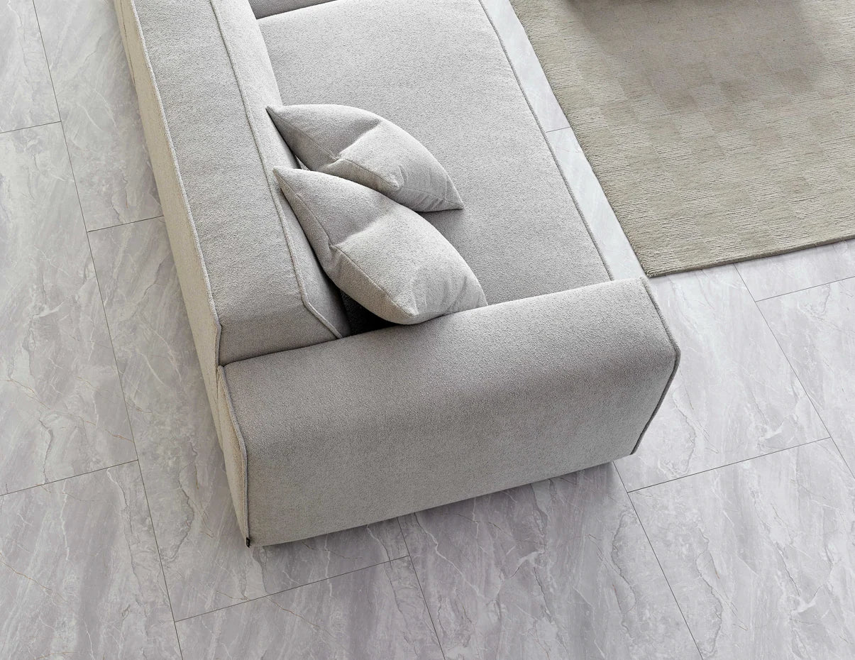 The Dakota Pebble Boucle 3 Seater Sofa