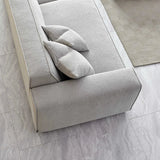 The Dakota Pebble Boucle 4 Seater With Chaise Premium Sofa Pebble Boucle Fabric