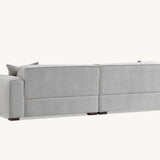 The Dakota Pebble Boucle 4 Seater With Chaise Premium Sofa Pebble Boucle Fabric