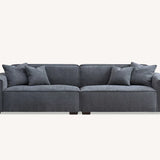 The Dakota Charcoal Boucle 3 Seater Sofa