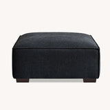 The Dakota Midnight Black Boucle 4 Seater With Chaise Premium Sofa Midnight Boucle Fabric