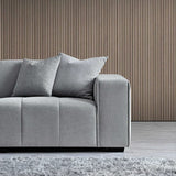 The Leonard Cloudy Grey Boucle Left Hand Corner Premium Sofa Cloudy Grey Boucle Fabric