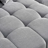 The Leonard Cloudy Grey Boucle Left Hand Corner Premium Sofa Cloudy Grey Boucle Fabric