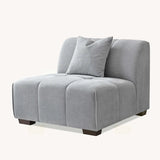 The Leonard Cloudy Grey Boucle Left Hand Corner Premium Sofa Cloudy Grey Boucle Fabric