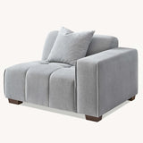 The Leonard Cloudy Grey Boucle Left Hand Corner Premium Sofa Cloudy Grey Boucle Fabric
