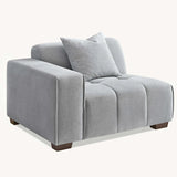 The Leonard Cloudy Grey Boucle Right Hand Corner Premium Sofa Cloudy Grey Boucle Fabric