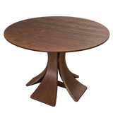 Allure 120cm Walnut Wooden Round Dining Table