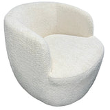 The Wave Boucle Premium Armchair Ivory Boucle Fabric