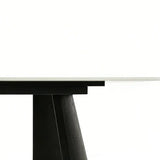 Silvia 180cm Black & Grey Ceramic Marble Dining Table