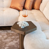 Richmond Interiors Hexa Brushed Gold Sofa Table