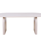Solana 200cm Mink & Taupe Gloss Ceramic Marble Dining Table