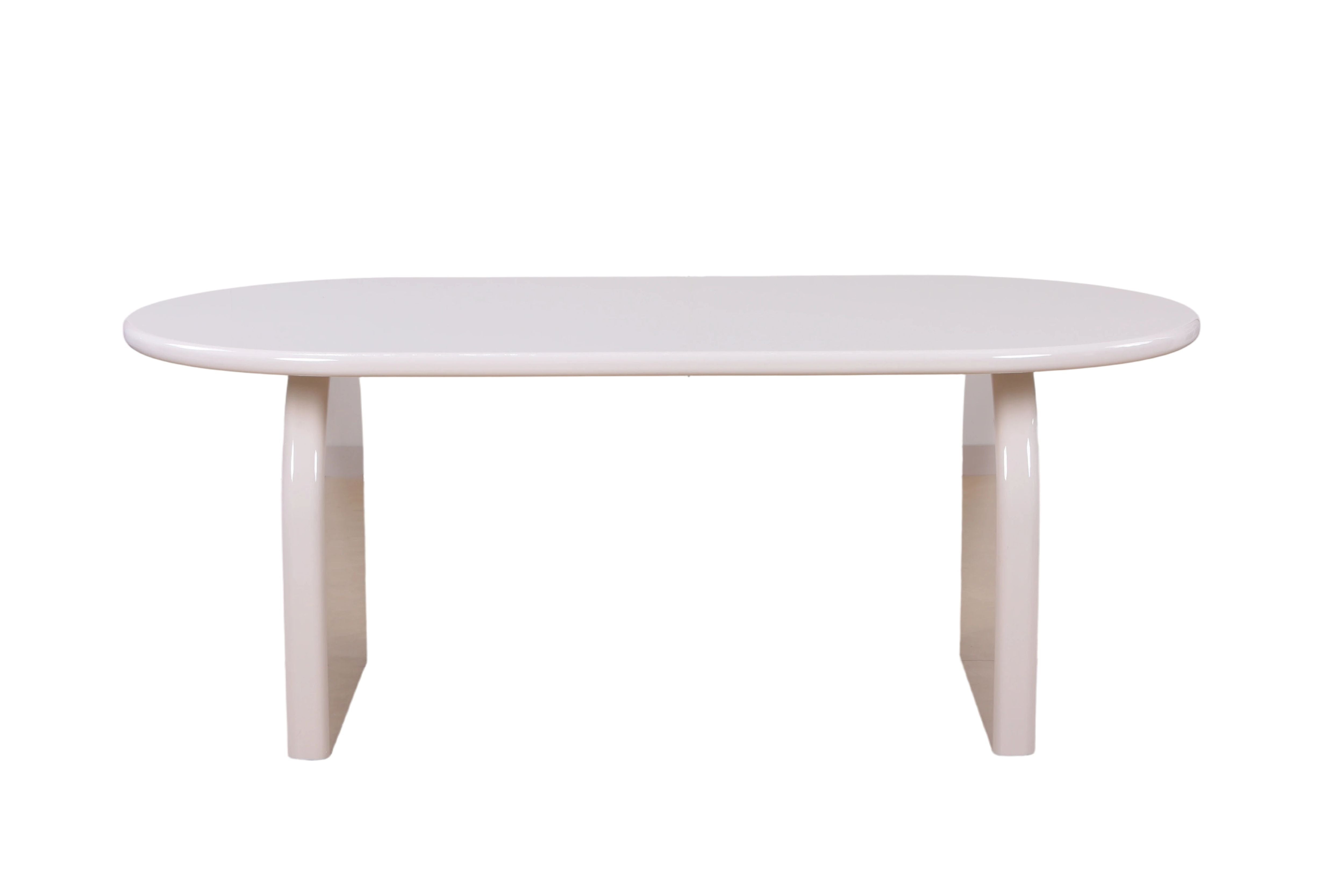 Solana 200cm Mink & Taupe Gloss Ceramic Marble Dining Table