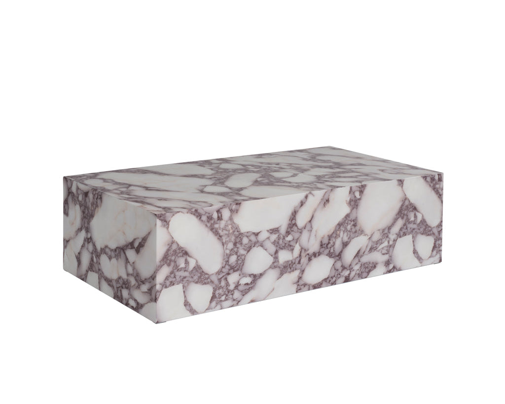 Rosso Calacatta Viola Marble Coffee Table