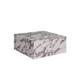 Rosso Calacatta Viola Marble Square Coffee Table