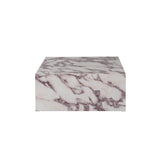 Rosso Calacatta Viola Marble Square Coffee Table