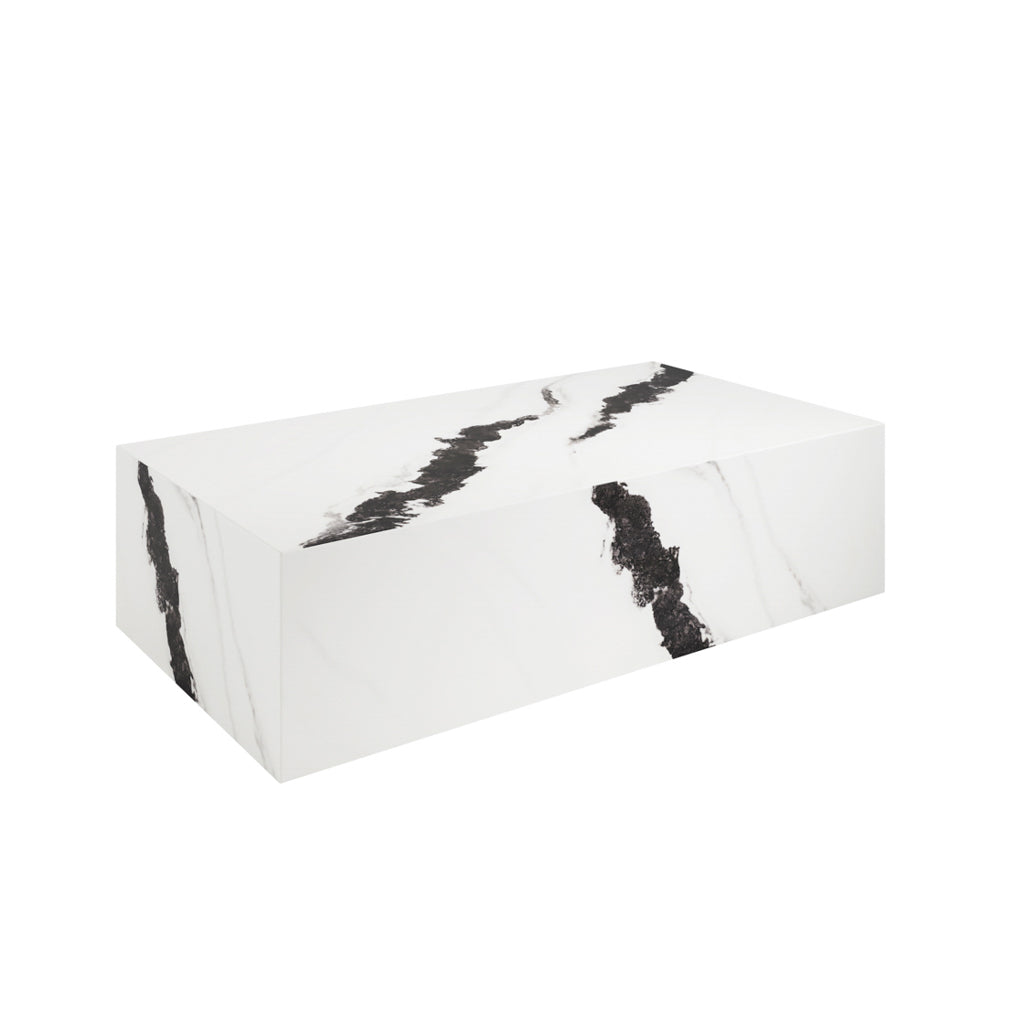 Rosso Panda Marble Coffee Table