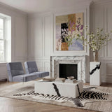 Rosso Panda Marble Coffee Table