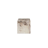 Rosso Pandora Marble Side Lamp End Table