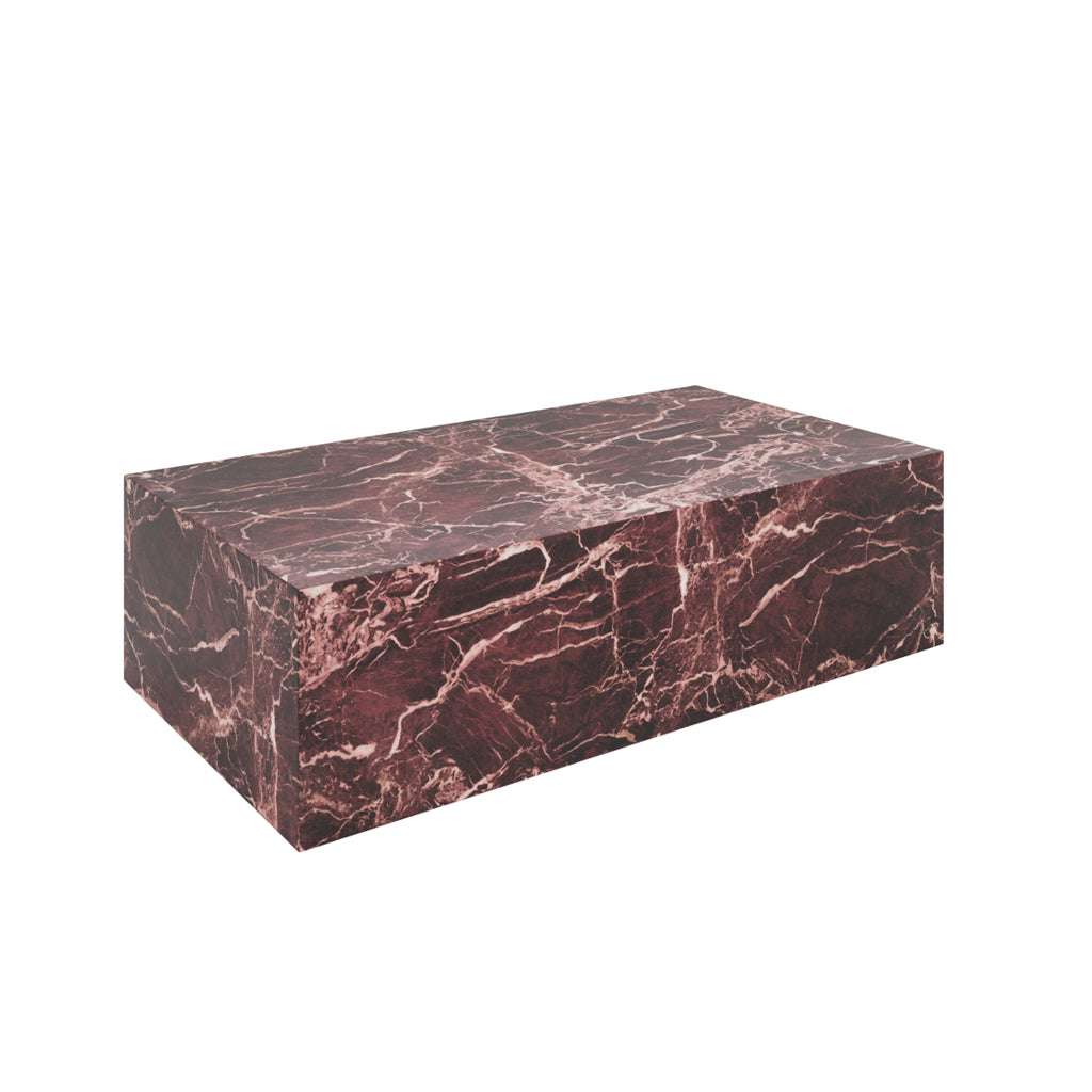 Rosso Levanto Marble Coffee Table