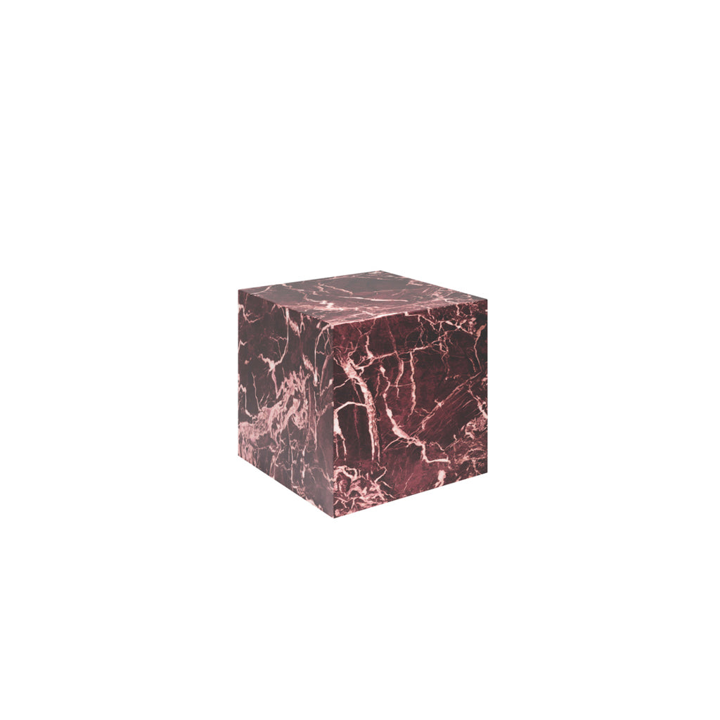 Rosso Levanto Marble Side Lamp End Table