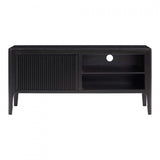 DI Designs Abberley Black Oak Wood Ribbed TV Unit