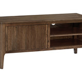 DI Designs Abberley Brown Oak Wood Ribbed TV Unit