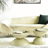 Casdira Matt Mink Set of 2 Nest Of Tables