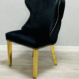 Ravello 180cm Cream & Gold Dining Table with Valentino Chairs