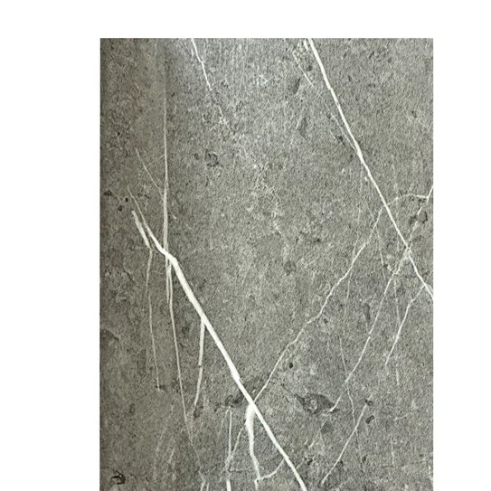 Media Wall Panels Pack Of x4 Dark Grey Marble Veins PVC Waterproof Wall Panels 240x60cm