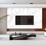 Media Wall Panels Pack Of x4 White Grey Marble Veins PVC Waterproof Wall Panels 240x60cm