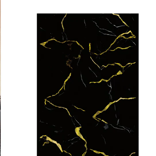 Media Wall Panels Pack Of x4 Gold Black Marble PVC Waterproof Wall Panels 240x60cm