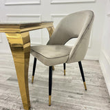 Astra Premium Plush Velvet Fabric Dining Chair In 3 Colours