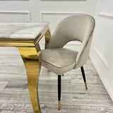 Astra Premium Plush Velvet Fabric Dining Chair In 3 Colours