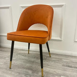 Astra Premium Plush Velvet Fabric Dining Chair In 3 Colours