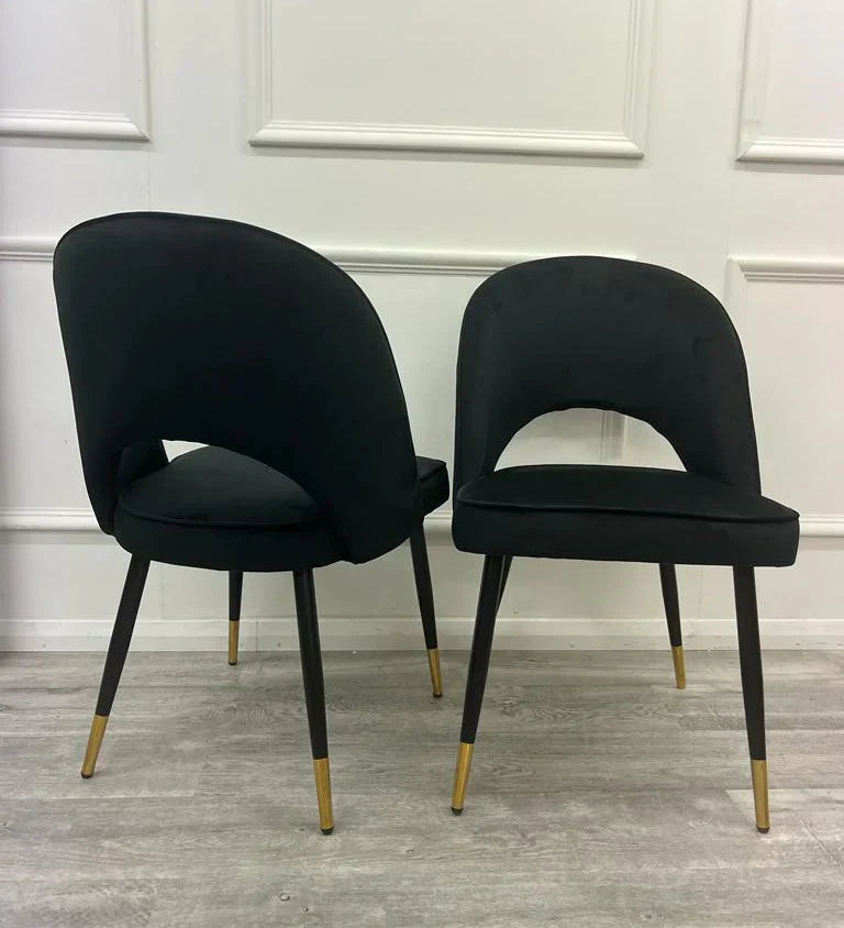 Astra Premium Plush Velvet Fabric Dining Chair In 3 Colours